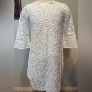 Lilly Pulitzer White Floral Lace Dress size Large